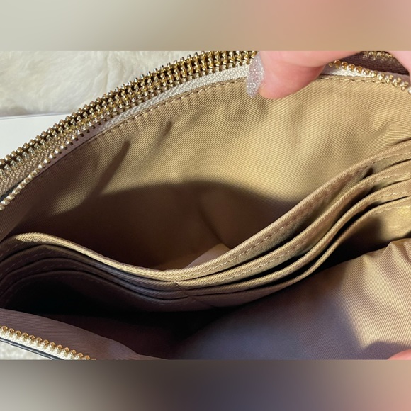 COACH Colorblock Pebbled Leather Double Zip Wristlet NEW!!! - Picture 5 of 13